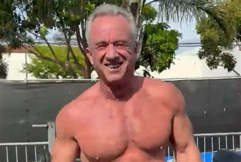 rfk shirtless|Video of RFK Jr. Going Shirtless at Bodybuilding Mecca.